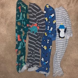 2T Footed Fleece Pajamas Set